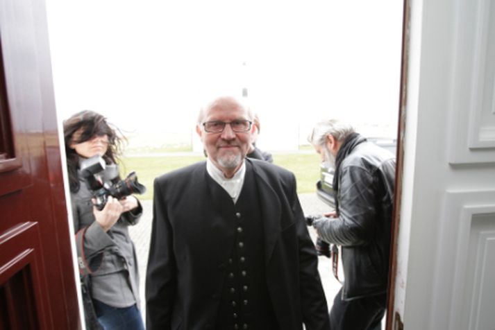 Jón Bjarnason var hæstánægður með Jóhönnu.