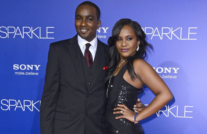 Bobbi Kristina ásamt fósturbróður sínum Nick Gordon.
