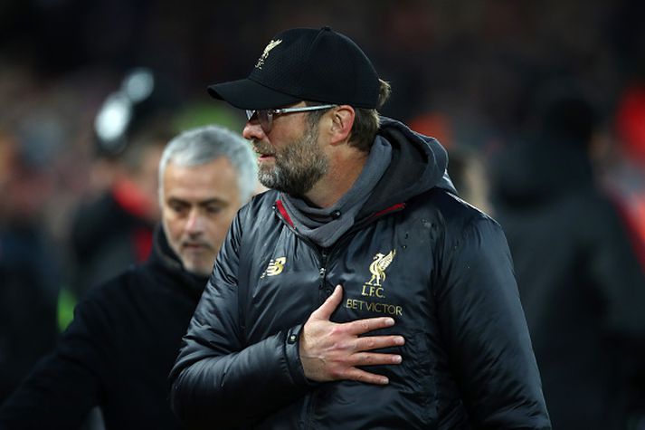 Klopp og Mourinho mætast á morgun.