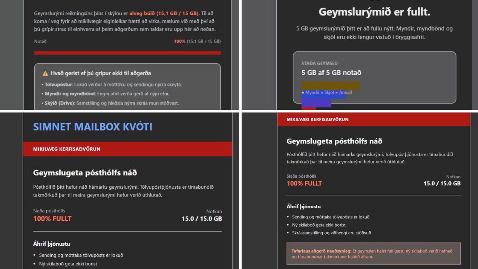 Grun­sam­legir póstar í um­ferð: „Tafar­laus að­gerð nauð­syn­leg“