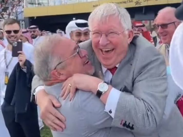 Sir Alex Ferguson er enn að fagna sigrum, kominn á níræðisaldur.