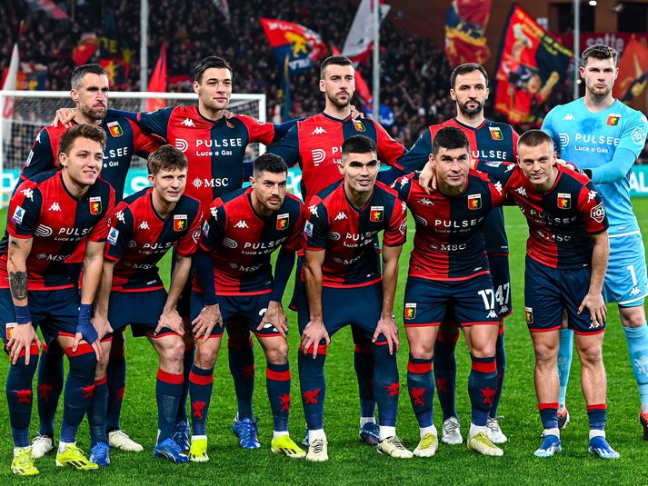 Albert var í byrjunarliði Genoa í dag eins og vanalega.