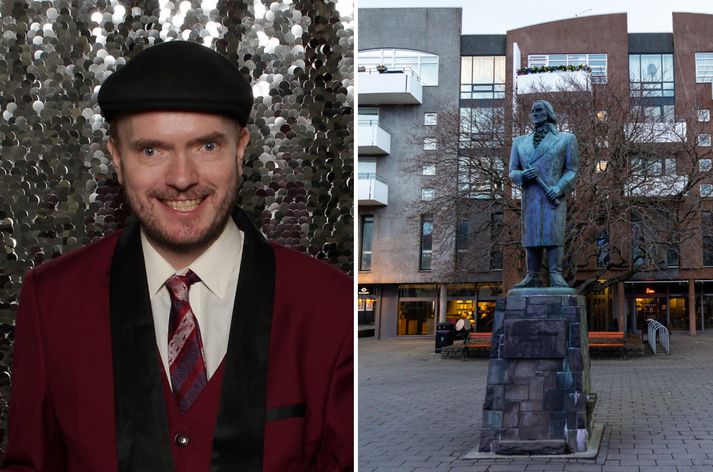 Kristján Haukur Magnússonn lenti í því miður skemmtilega atvki að vera stunginn í rassinn á laugardag. Sem betur náði hann að koma sér undan árásarmönnunum þremur sem er enn leitað að.