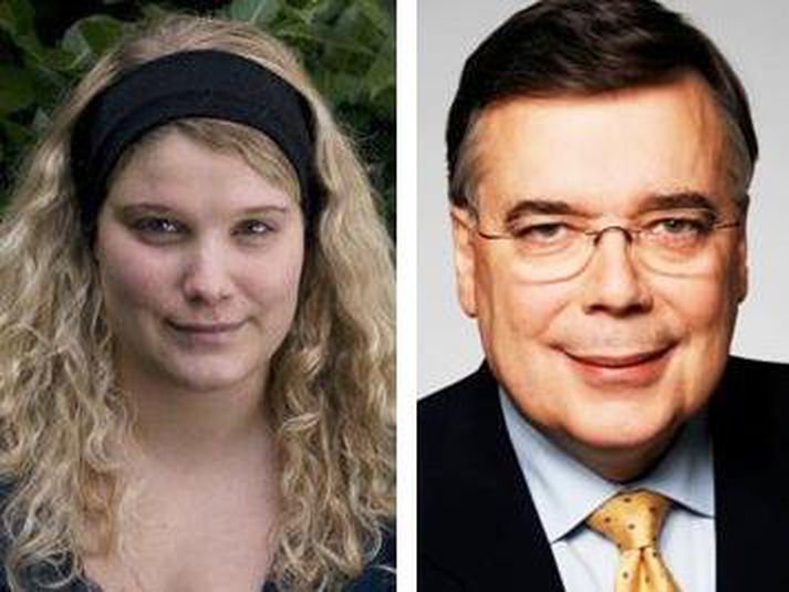 Helga Lára og Geir pabbi hennar.