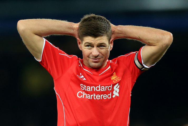 Steven Gerrard, fyrirliði Liverpool.