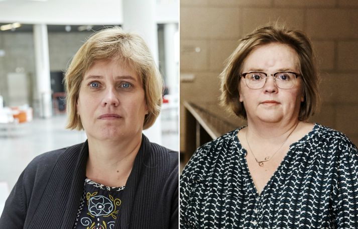 Katrín Ólafsdóttir, lektor í HR, og Silja Bára Ómarsdóttir, aðjúnkt við HÍ.