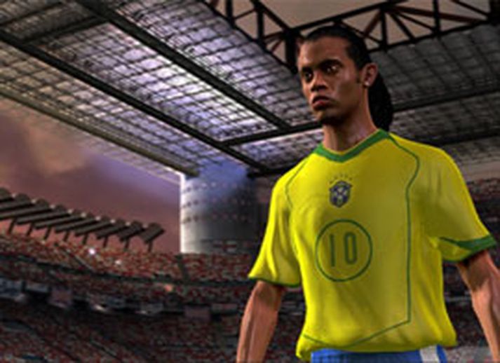 Ronaldinho er greinilega svekktur eftir tapið gegn Tékkum