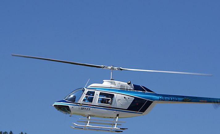 Þyrlan var af gerðinni Bell 206.