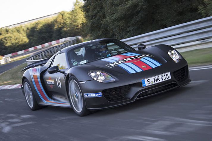 Porsche 918 Spyder í Nürburgring brautinni.
