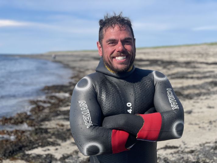 Ross Edgley sundkappi og áhrifavaldur. 