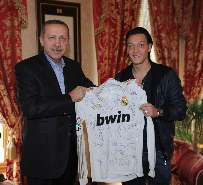 Özil og Erdogan á góðri stundu.