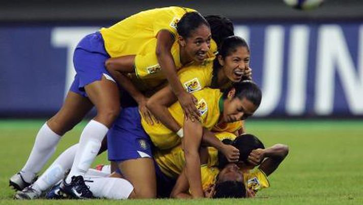 Brasilíukonur höfðu ærna ástæðu til að fagna í dag.