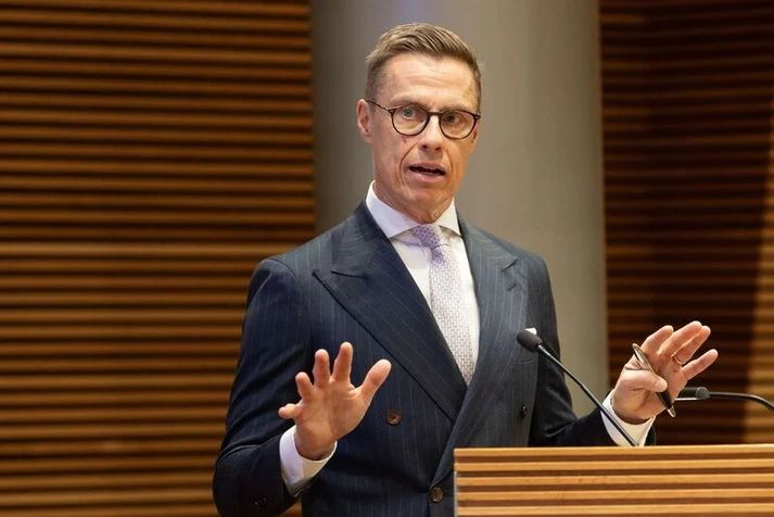 Alexander Stubb, forseti Finnlands, á þemaþingi Norðurlandsráðs í síðustu viku. Hann er liðtækur kylfingur og spilaði golf með Bandaríkjaforseta á dögunum.