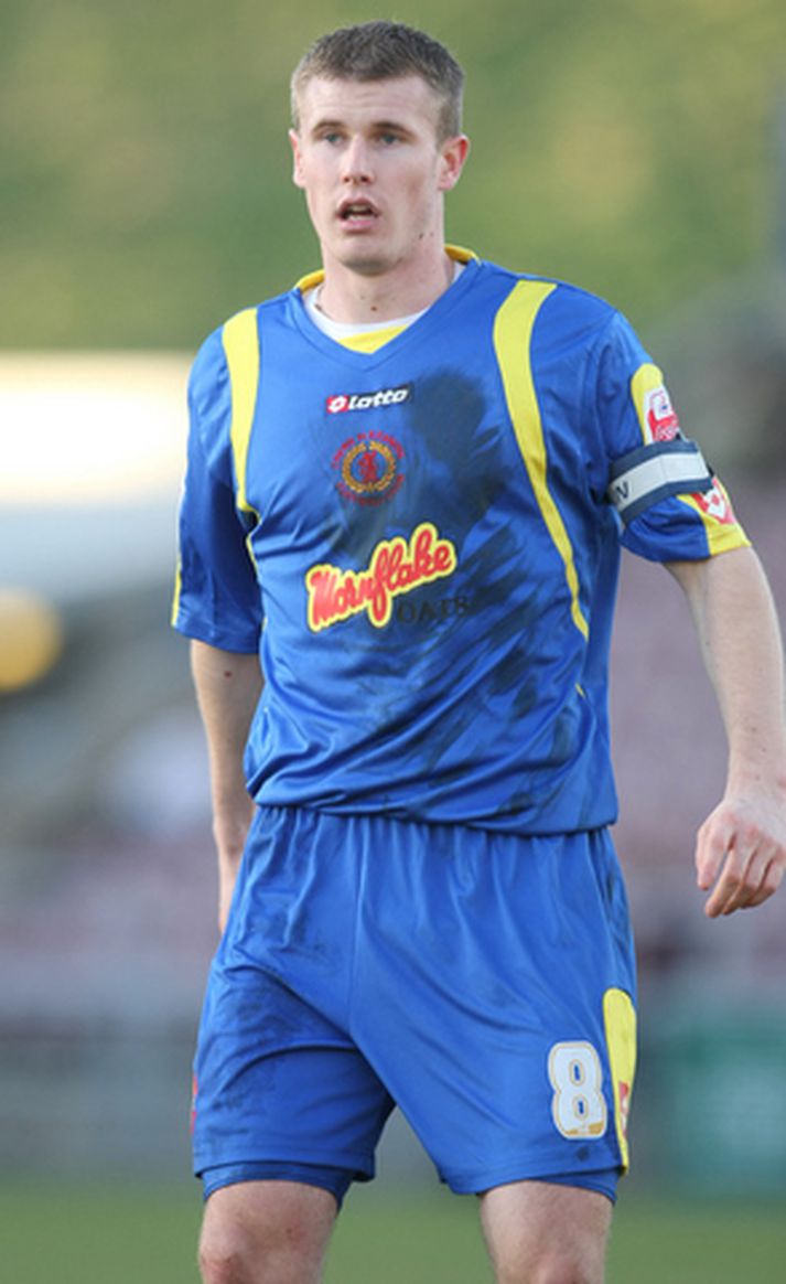 Michael O'Connor í leik með Crewe í janúar síðastliðnum.