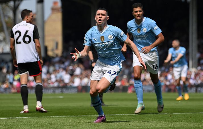 Phil Foden hefur átt frábært tímabil með Manchester City.