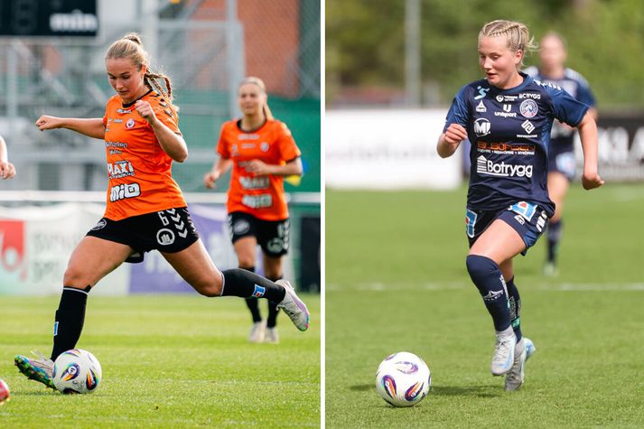 Alexandra og María komu báðar mikið við sögu í Íslendingaslagnum í Svíþjóð.