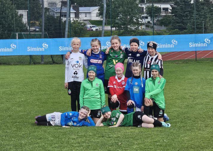Þessar stelpur spiluðu allar saman undir merkjum Grindavíkur síðasta sumar. 
