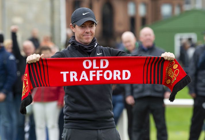Rory McIlroy er harður stuðningsmaður Manchester United og hefur aldrei farið í felur með það.