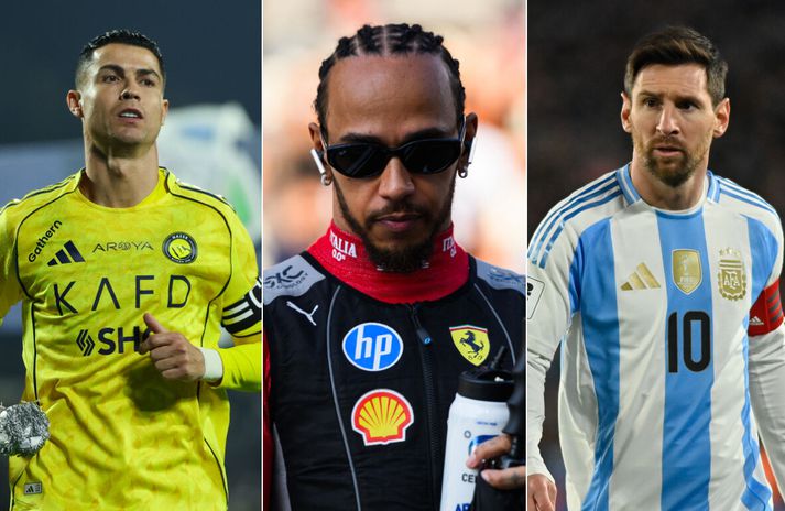 Ronaldo, Messi og Lewis Hamilton eiga allir að etja kappi á mismunandi íþróttaviðburðum í Mið-Austurlöndum næstu vikurnar.