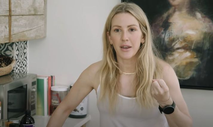 Söngkonan Ellie Goulding bauð í sólahringsheimsókn.