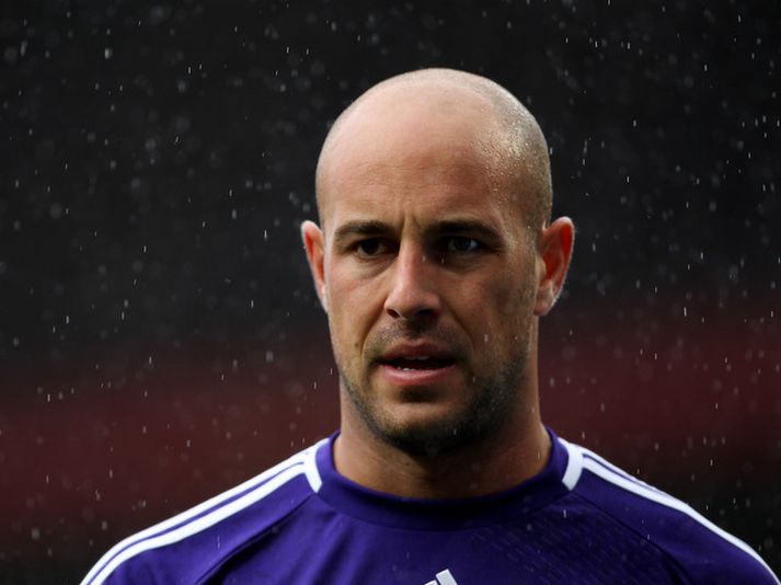 José Reina, markvörður Liverpool.