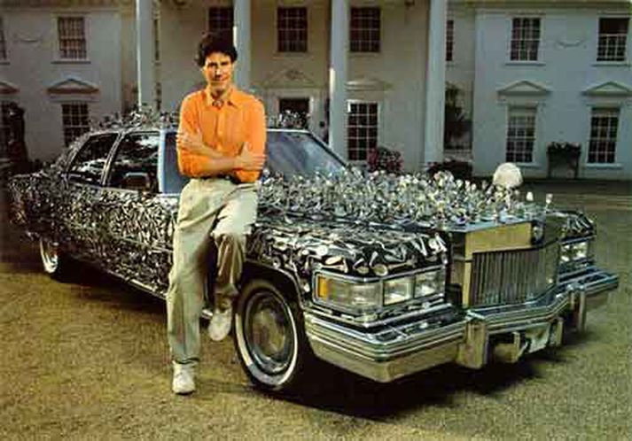 Uri Geller og bíllinn góði.