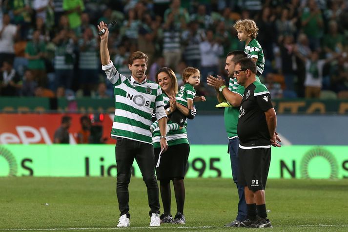 Adrien Silva sagði bless við stuðningsmenn Sporting Lissabon um helgina.