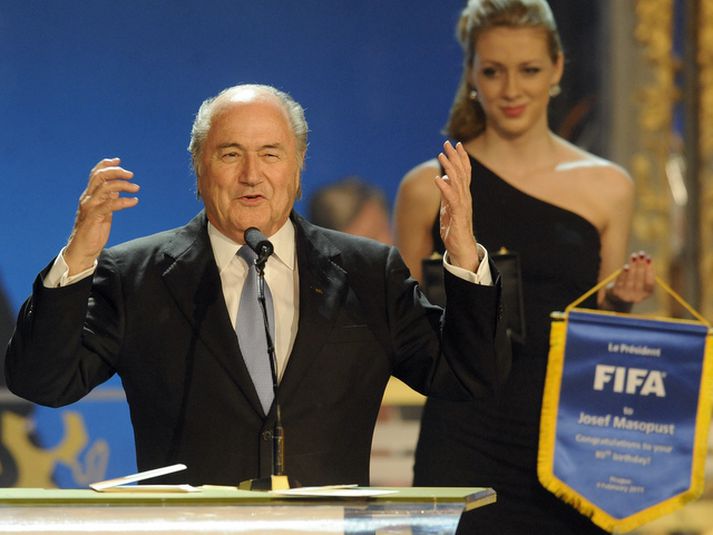 Sepp Blatter, forseti FIFA.