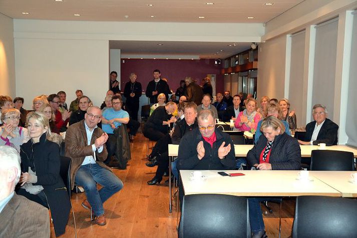 Á níunda tug manna sótti stofnfundinn í félagsheimili Orkuveitunnar.