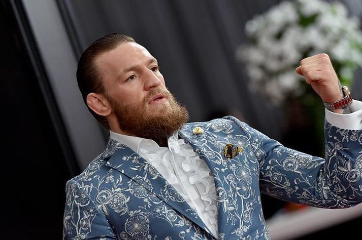 Conor McGregor rétt áður en hann hætti að berjast.