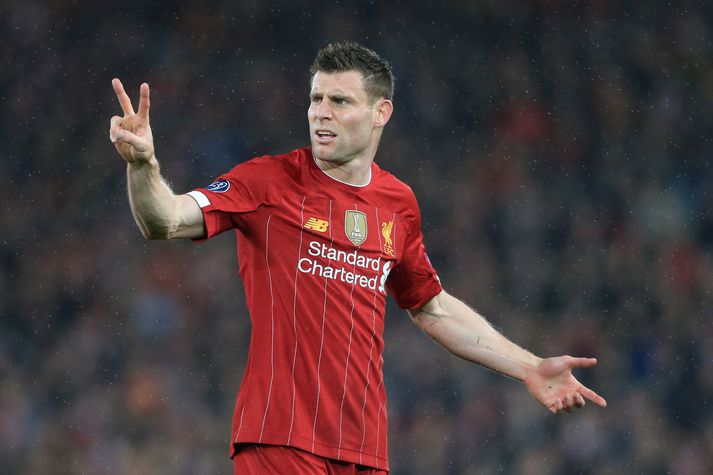 Milner í leik Liverpool og Atletico Madrid í Meistaradeild Evrópu fyrr í mánuðnum.