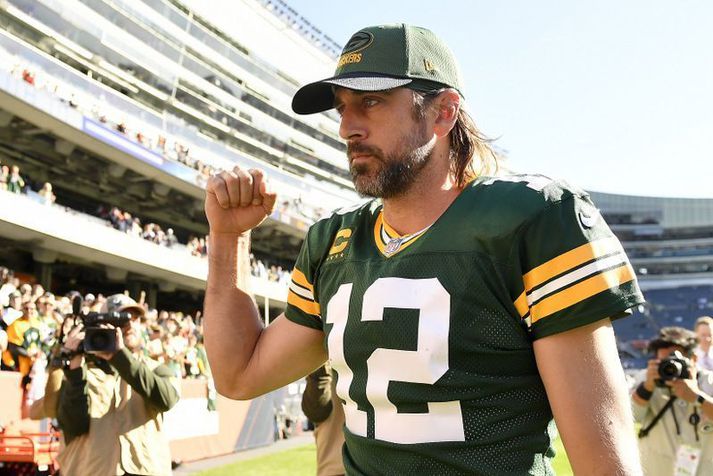 Aaron Rodgers hefur spilað sinn síðasta leik með Green Bay Packers eftir átján ára feril með félaginu.