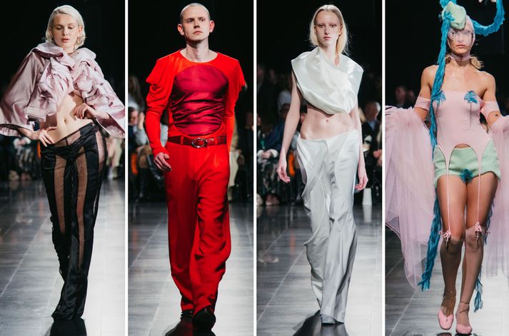 Fyrirsætur af tískusýningu LHÍ.