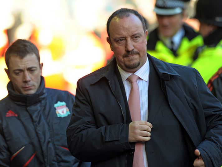 Rafael Benitez, stjóri Liverpool.
