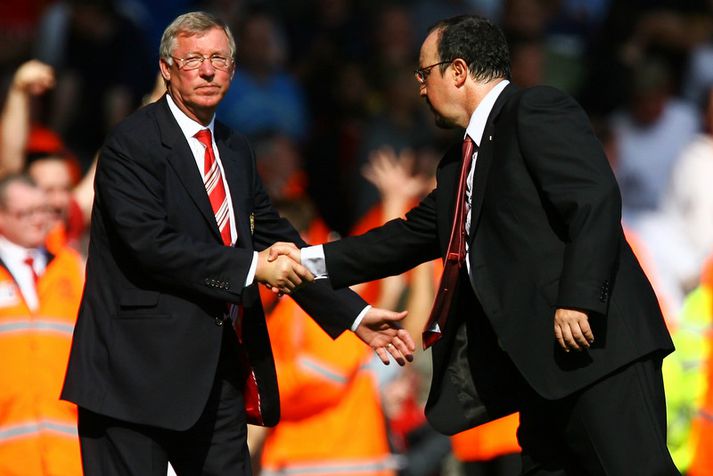 Alex Ferguson og Rafael Benitez.