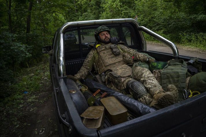 Stund milli stríða hjá úkraínskum hermanni í Donetsk-héraði í Austur-Úkraínu.