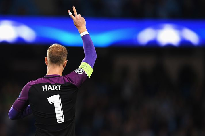 Hart eftir leik í kvöld. Kannski hans síðasta fyrir Man. City.