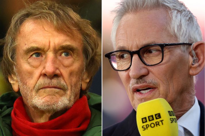Jim Ratcliffe, landeigandi á Íslandi og einn af eigendum Manchester United var harðlega gagnrýndur af fyrrum atvinnu- og landsliðsmanninum Gary Lineker.