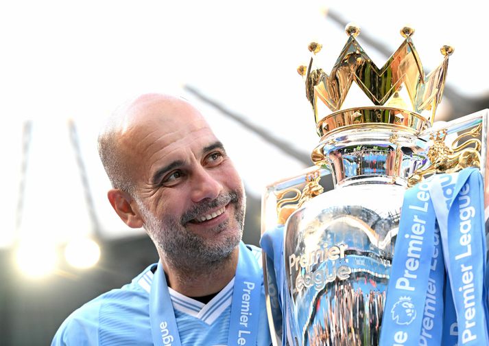 Pep Guardiola hefur átt góðu gengi að fagna sem þjálfari Manchester City.