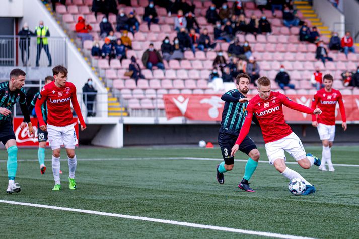 Patrick Pedersen er með betri framherjum Íslands. Guðmundur Andri Tryggvason gæti leikið í stöðu framherja í sumar ef Heimir Guðjónsson ákveður að breyta um kerfi.