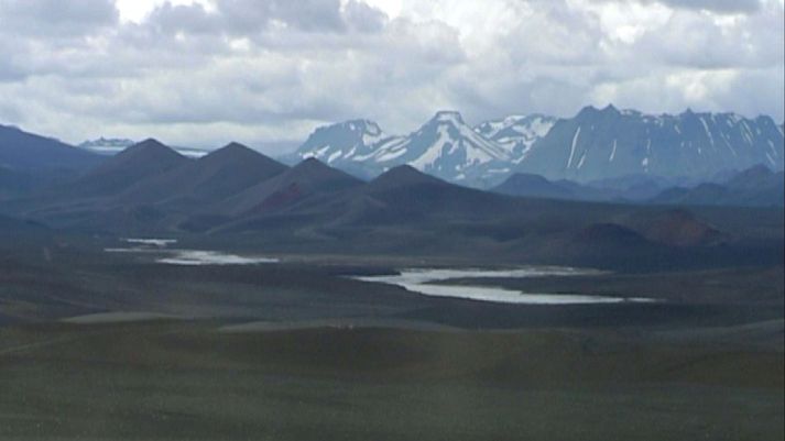 Frá Veiðivötnum. Svæðið er talið hluti af Bárðarbungueldstöðinni.