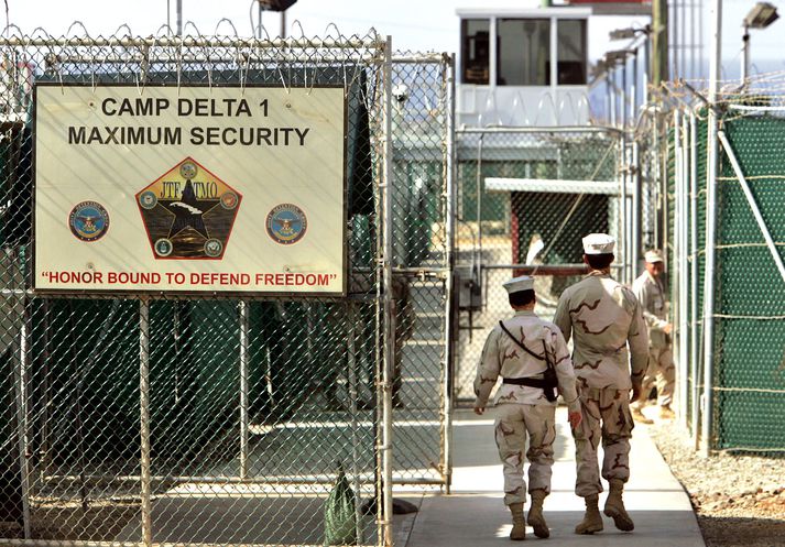 Camp Delta í Guantanamo á Kúbu.