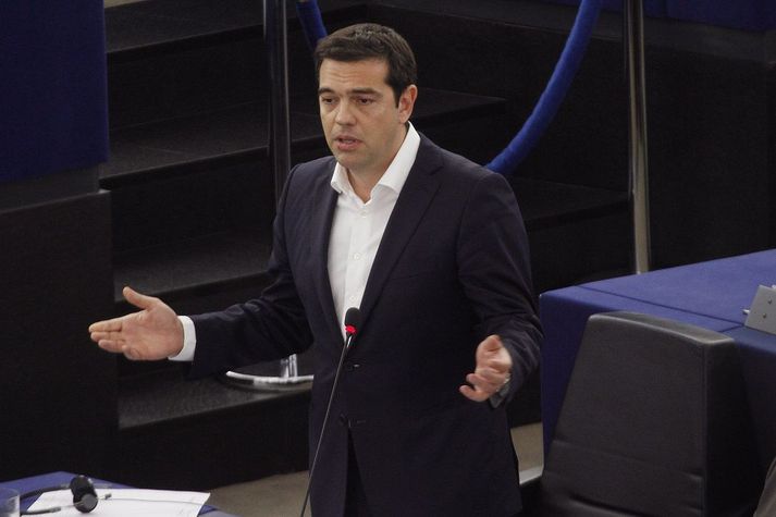 Alexis Tsipras hvetur flokksmenn sína til að samþykkja tillögurnar.