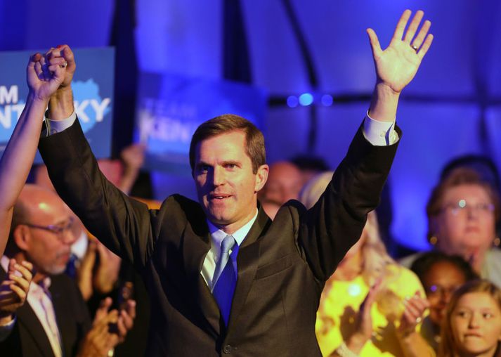 Andy Beshear verður næsti ríkisstjóri Kentucky.