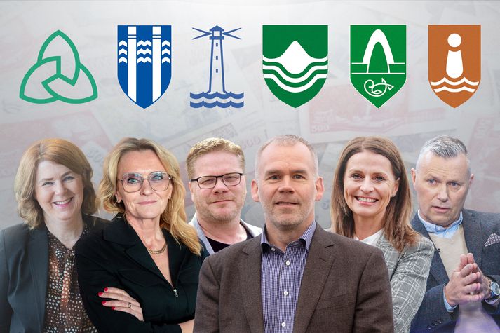 Borgarstjóri og bæjarstjórar á höfuðborgarsvæðinu eru margir með um þrjár milljónir á mánuði í laun.