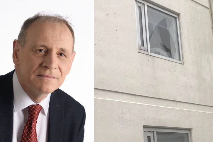 Hákon Gunnarsson, hagfræðingur og íbúi í Fannborg, segir bárujárn hafa valdið skemmdum á íbúðabyggingunum í kring.