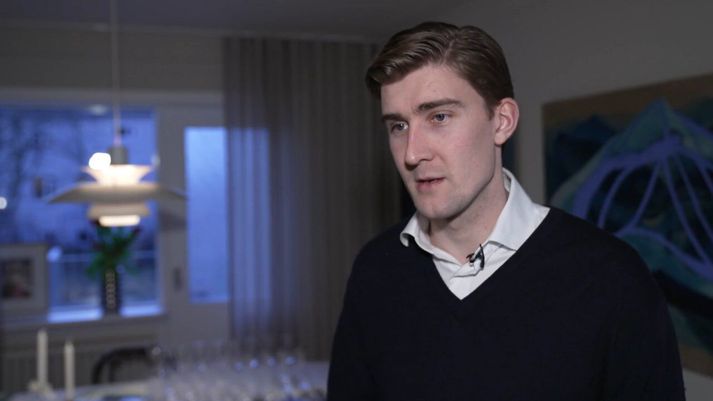 Sindri leit við í morgunkaffi hjá Snorra á dögunum. 