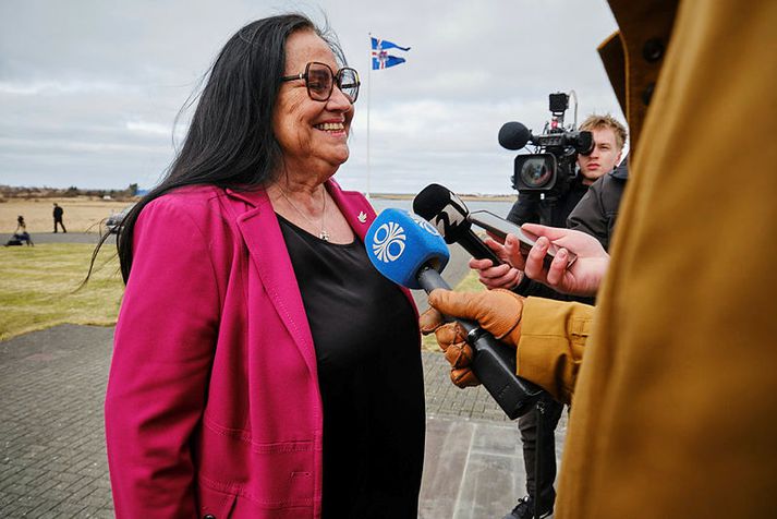 Inga Sæland mælir fyrir frumvarpinu.