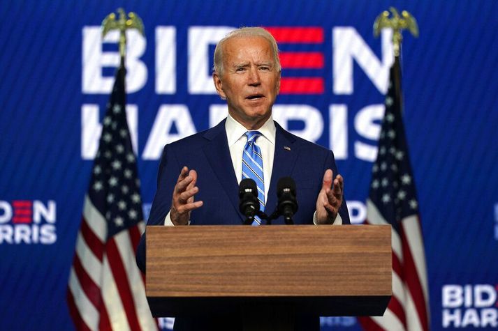 Allt virðist nú benda til þess að Joe Biden verði 46. forseti Bandaríkjanna.