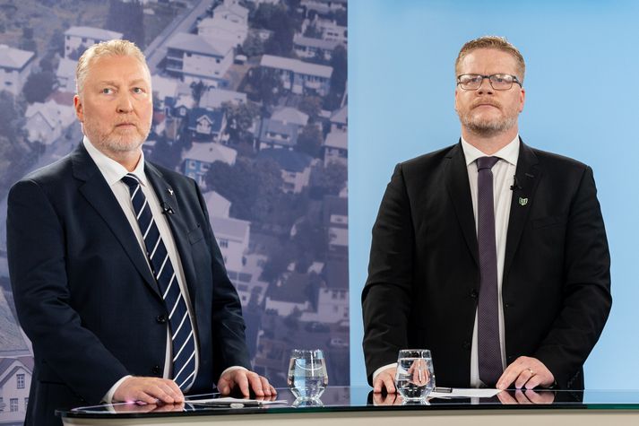 Orri Björnsson og Valdimar Víðisson eru oddvitar Sjálfstæðisflokks og Framsóknar.